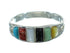 Silver Multicolor Southwestern Ring Size 5-1/2 YX83468